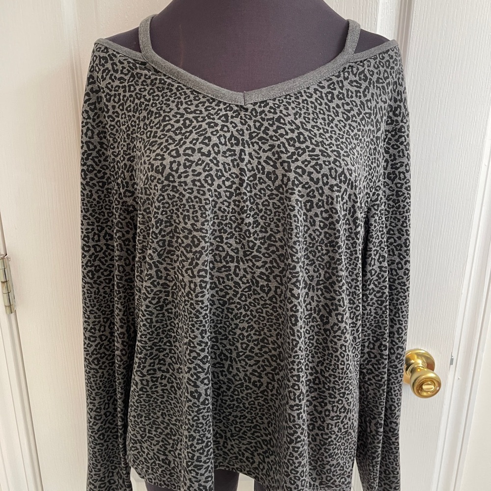 Embracelife Athleisure Animal Print Top